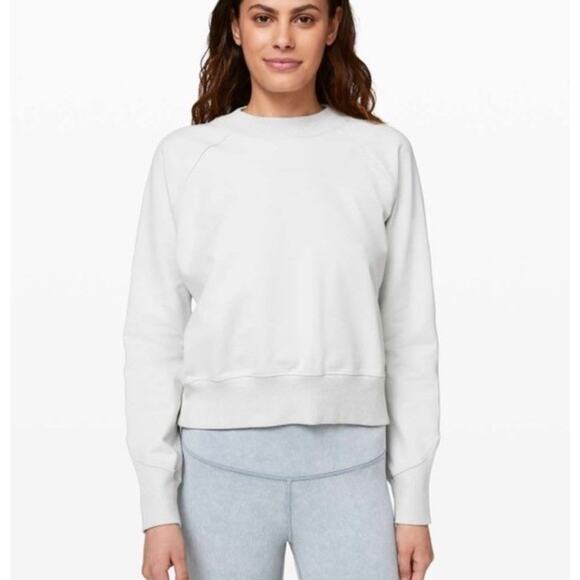 LULULEMON Women’s Small/Medium Ready To Roll Crew Neck Pullover Sweatshirt Vapor - Picture 1 of 10